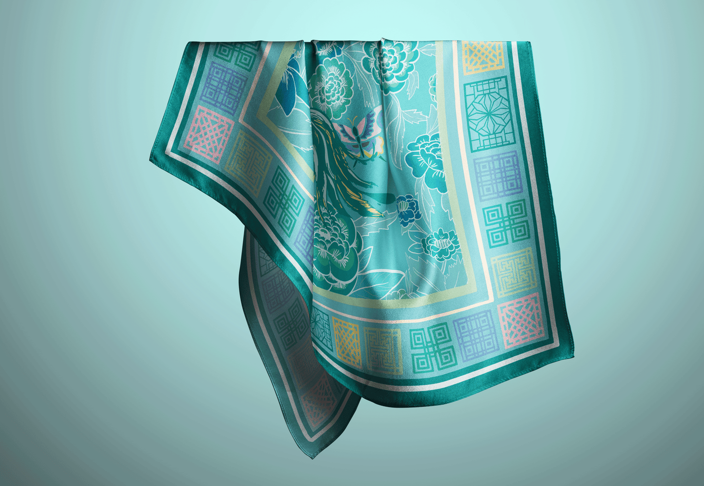 'Seaglass' Square Scarf